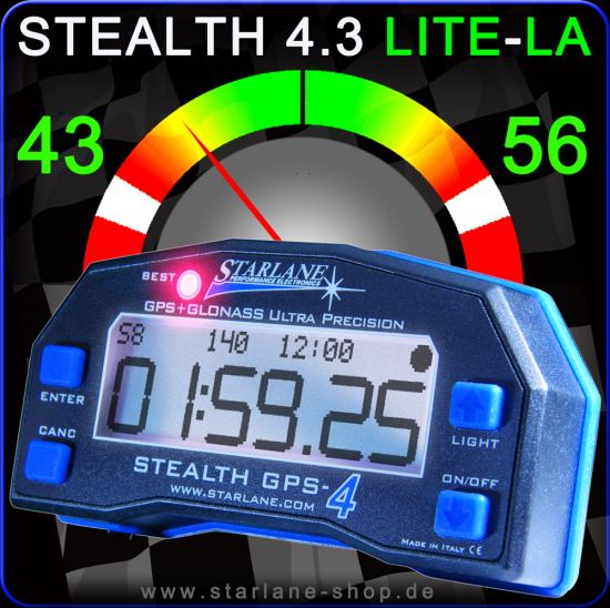 GPS Laptimer STEALTH-4 LTIP