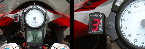Motorrad Ganganzeige, Speed Gear Digitalanzeige,LED-Anzeige